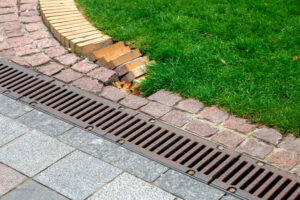 drainage grate of a storm syst