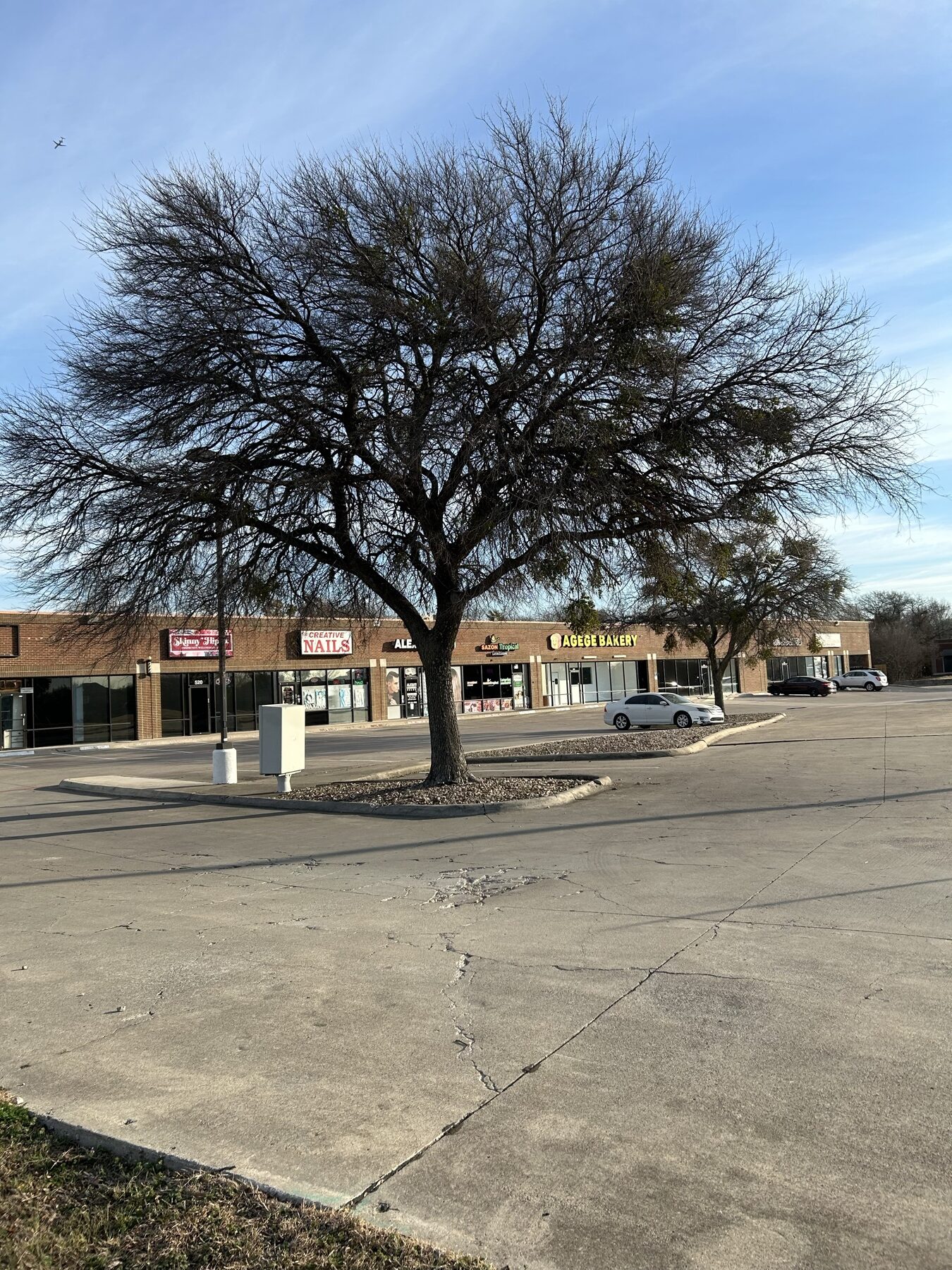 Tenant storefronts stayed in operation during the repair